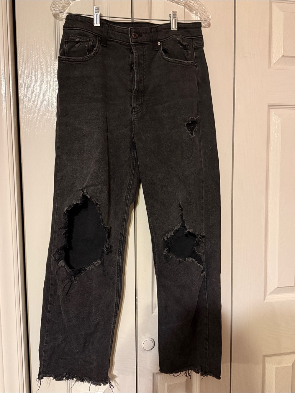 Wild Fable Black Distressed Ripped Jeans